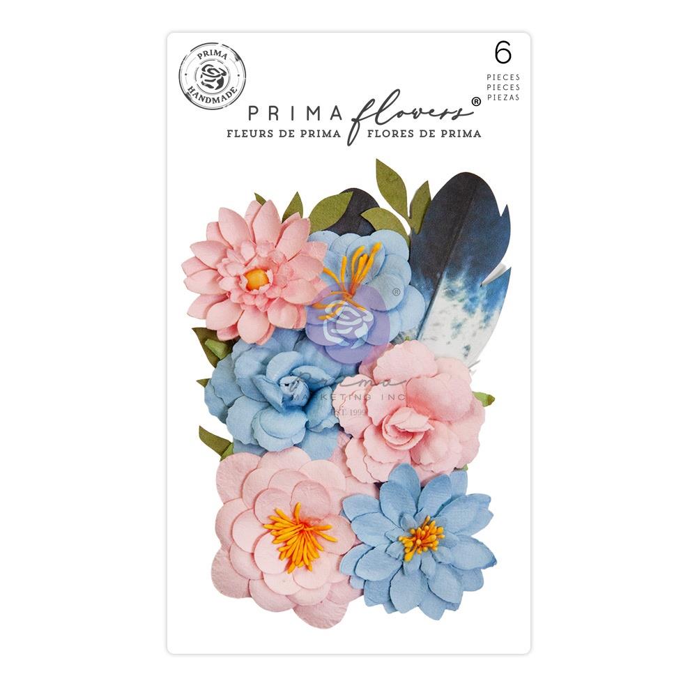 Prima Marketing Mulberry Paper Flowers - Painted Notes - Spring Abstract