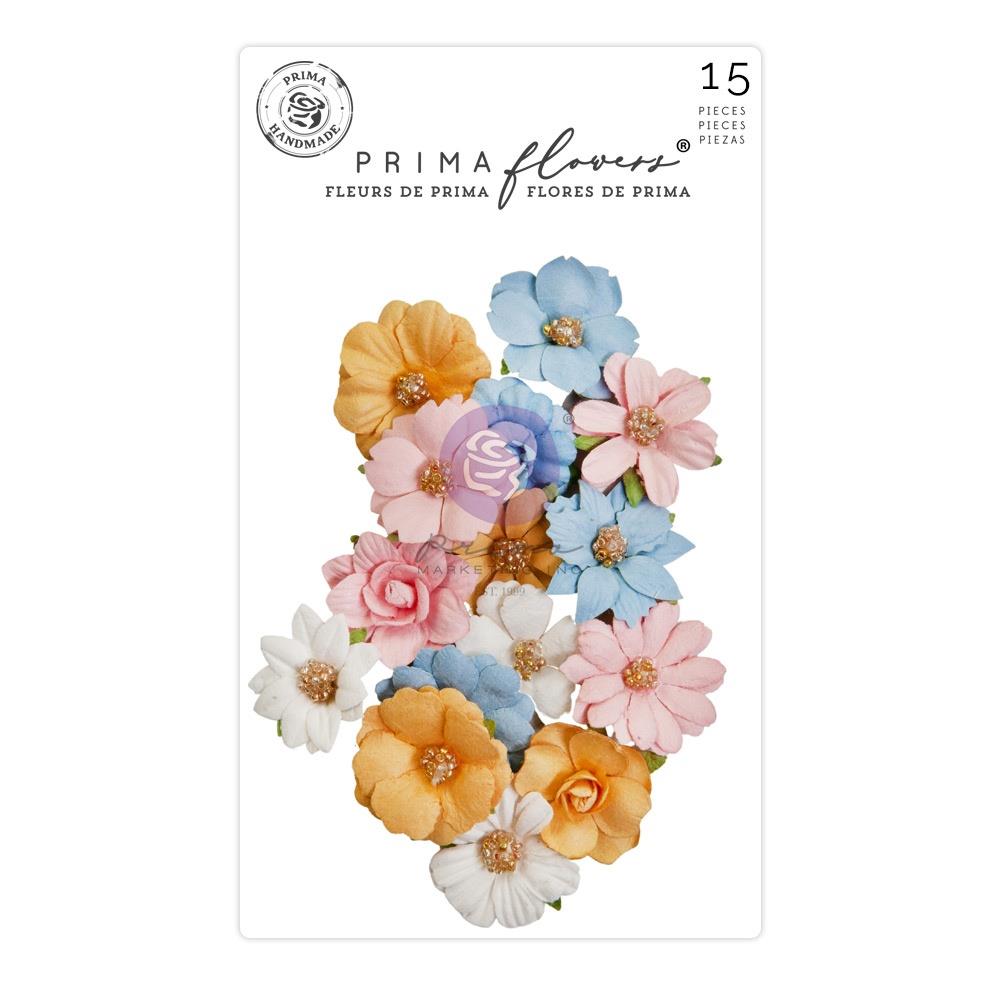 Prima Marketing Mulberry Paper Flowers - Spring Notes - Spring Abstract
