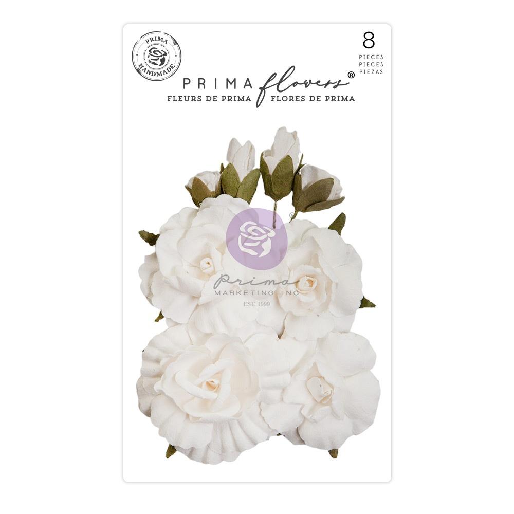 Prima Marketing Mulberry Paper Flowers - Lily White