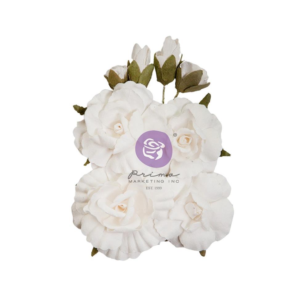 Prima Marketing Mulberry Paper Flowers - Lily White
