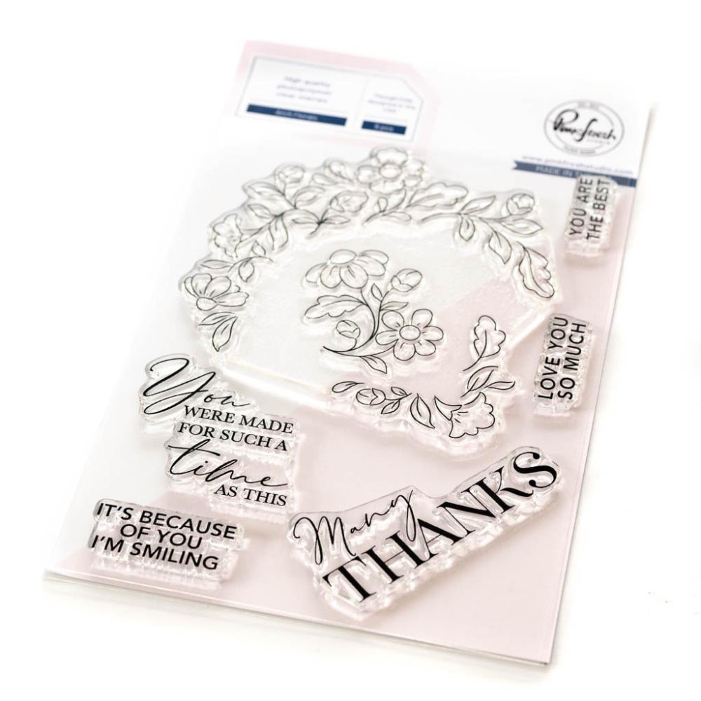 Pinkfresh Studio Clear Stamp Set - Arch Florals