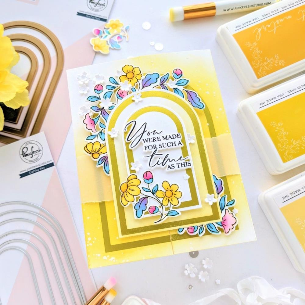 Pinkfresh Studio Hot Foil Plate - Nested Arches