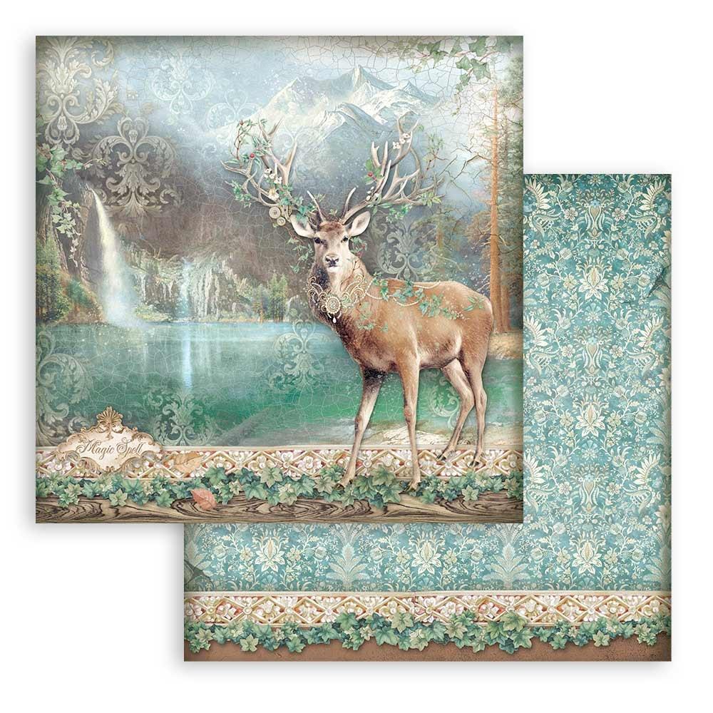 Stamperia Double-Sided Paper Pad 8x8 - Magic Forest