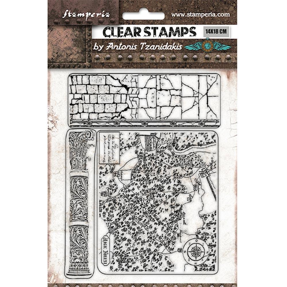 Stamperia Clear Stamps - Magic Forest Bricks