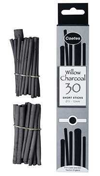 Willow Charcoal - Short Sticks