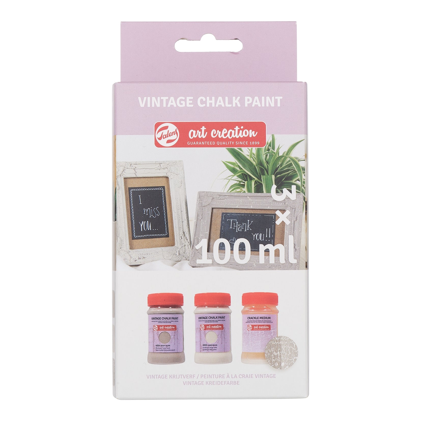 Talens Art Creation Vintage Chalk Paint - 3x Beiges Crackle