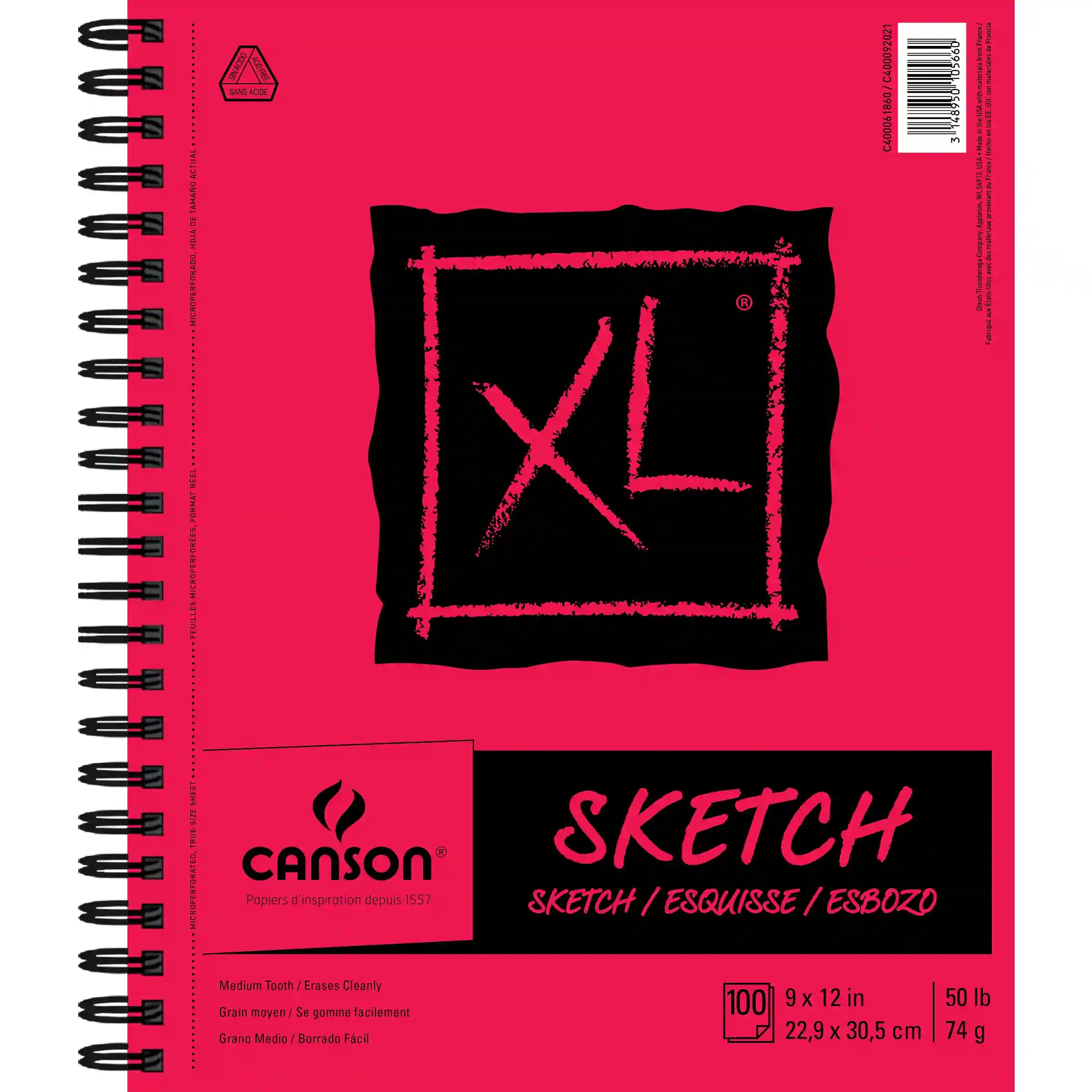 Canson Sketch Pad 9X12 100 Sheets