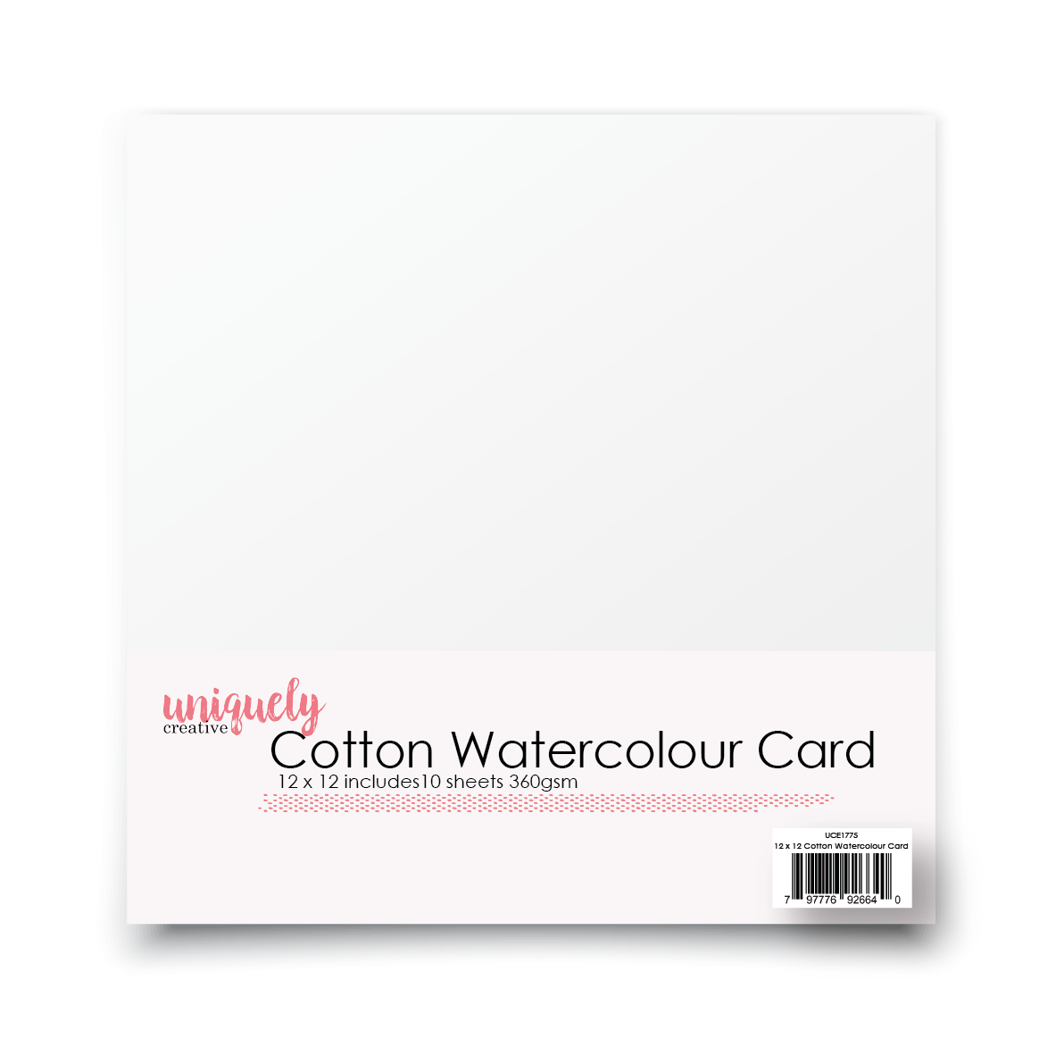 Uniquely Creative - 12 X 12 Cotton Watercolour Card 360GSM