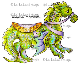 La La Land 'Dragon' (with Sentiment) Rubber Stamp