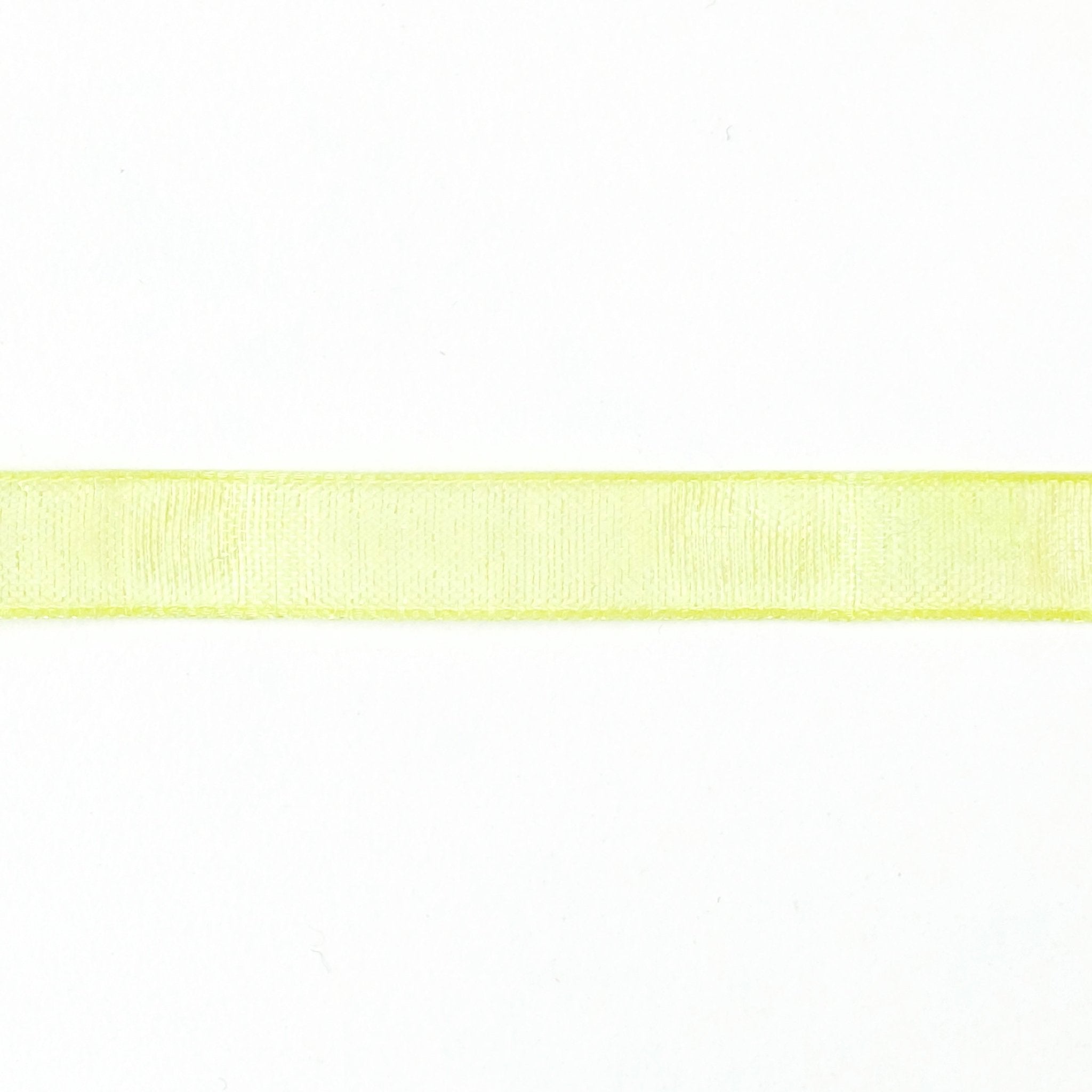 1/4 Inch Organdy ribbon 'Lime' - Crafty Divas