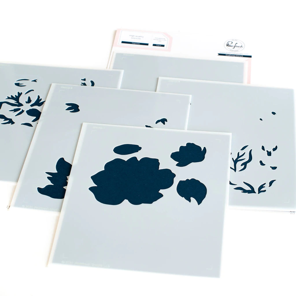 Pinkfresh Studio Stencils - Magnolia Layering