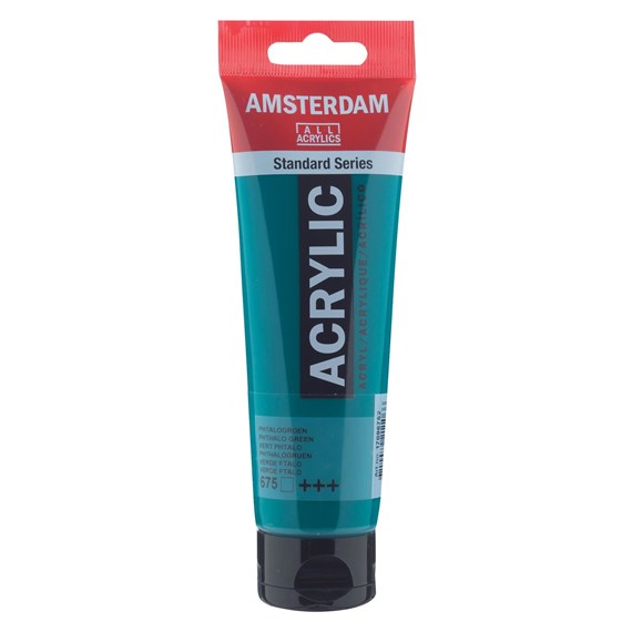Amsterdam All Acrylics Paint - Phthalo Green