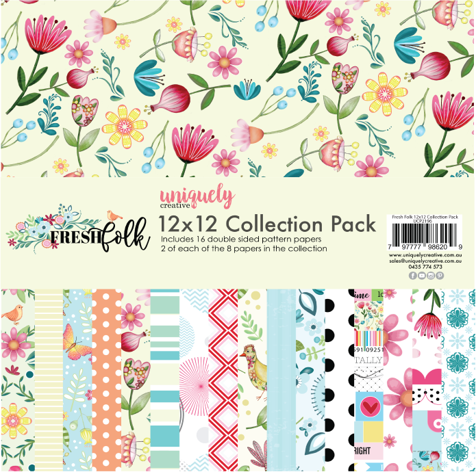 Uniquely Creative - 12x12 Collection Pack - Fresh Folk