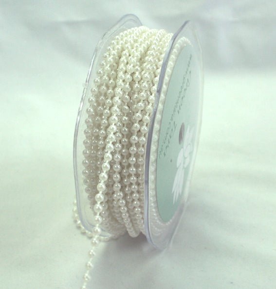 3mm Pearl Trim - White - Crafty Divas