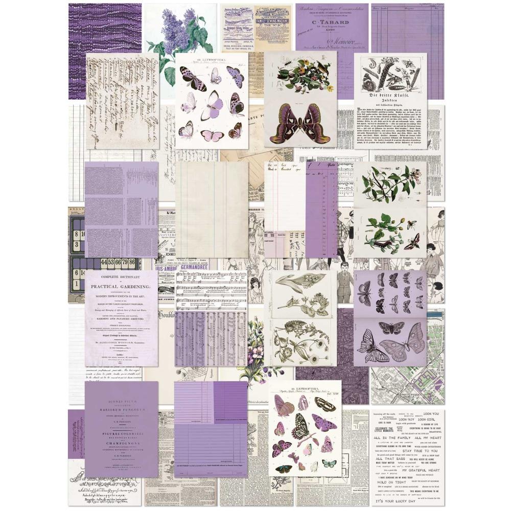 49 And Market - Collage Sheets 6X8 Color Swatch: Lavender - Crafty Divas