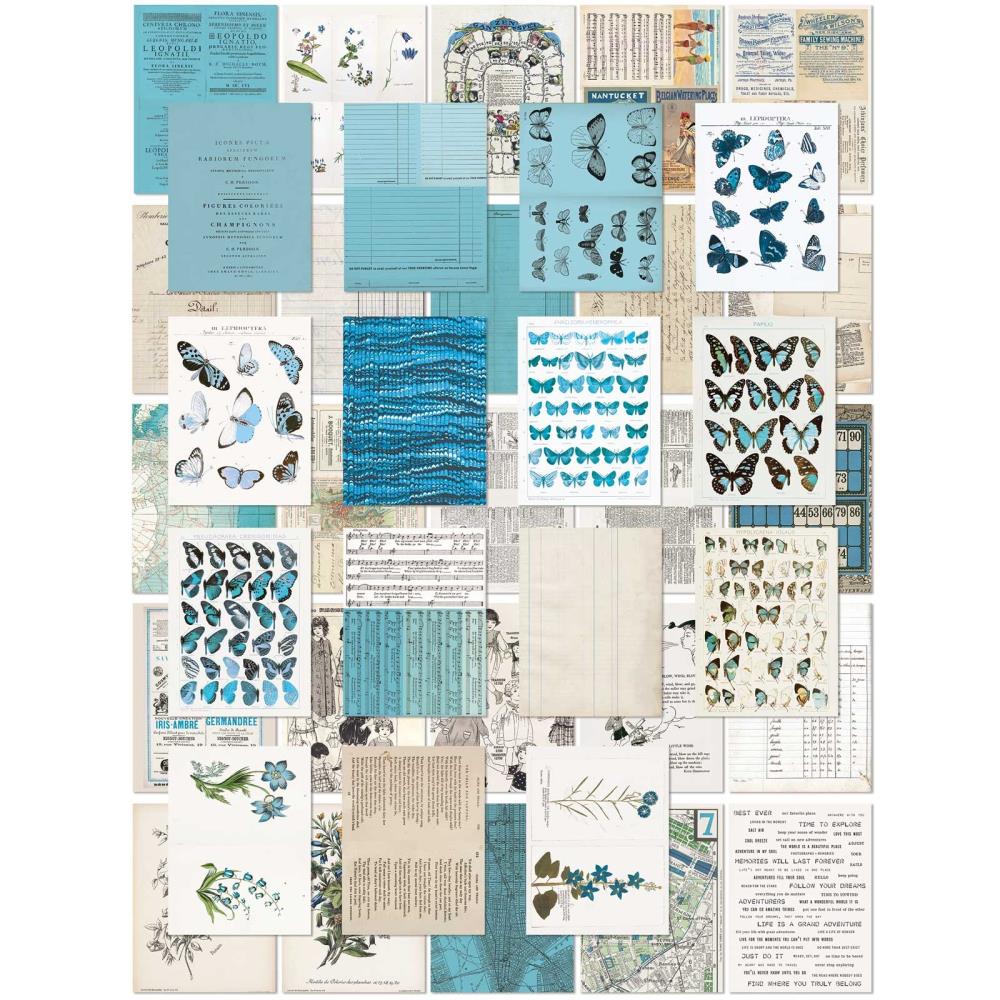 49 And Market - Collage Sheets 6X8 Color Swatch: Ocean - Crafty Divas