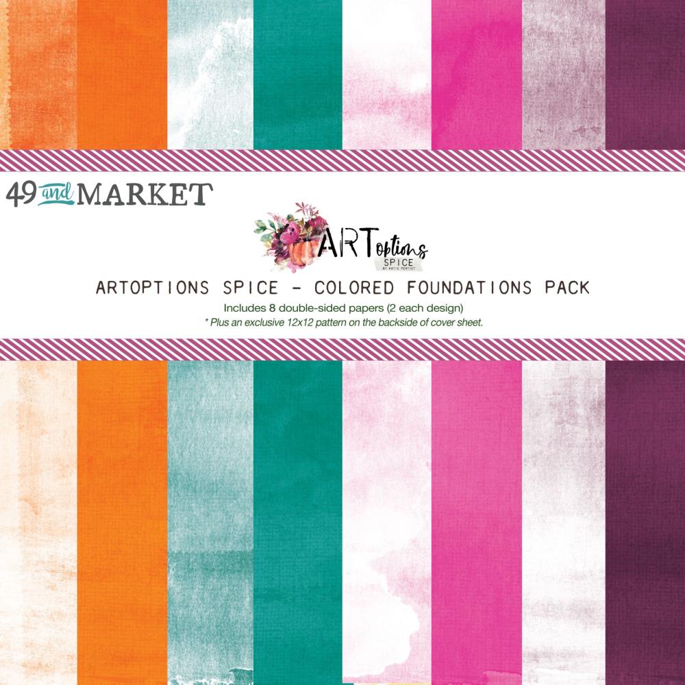 49 And Market Collection Pack 12X12 - ARToptions Spice Coloured Foundations - Crafty Divas