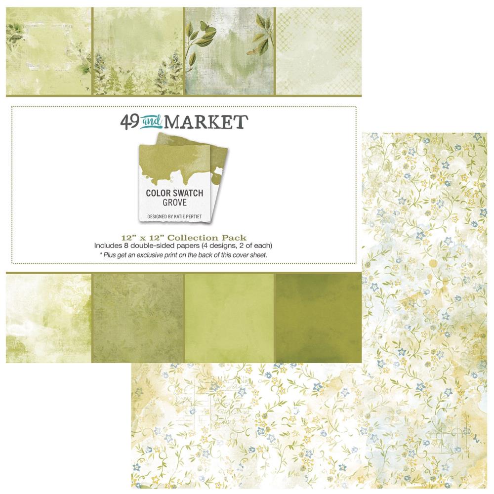 49 And Market Collection Pack 12X12 - Color Swatch: Grove - Crafty Divas