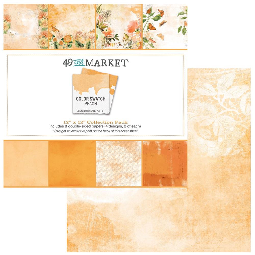 49 And Market Collection Pack 12X12 - Color Swatch: Peach - Crafty Divas