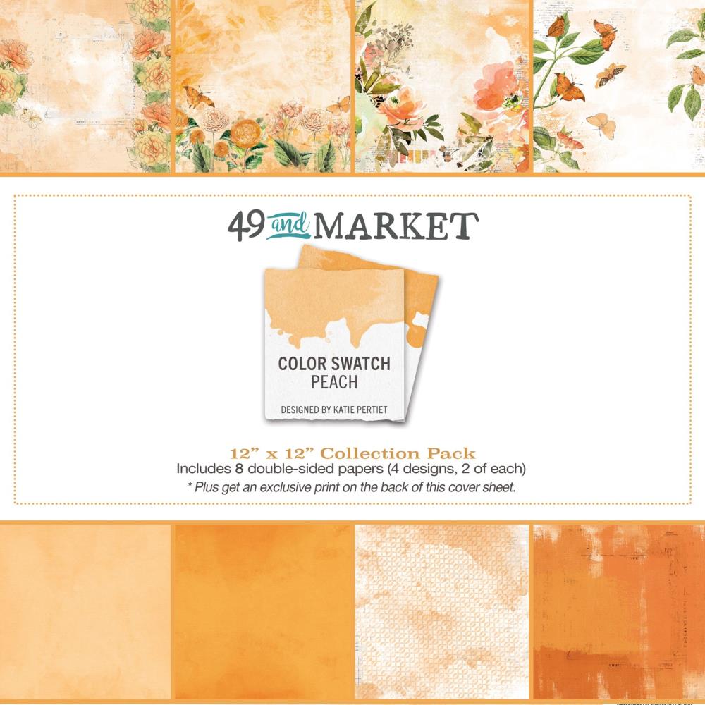 49 And Market Collection Pack 12X12 - Color Swatch: Peach - Crafty Divas