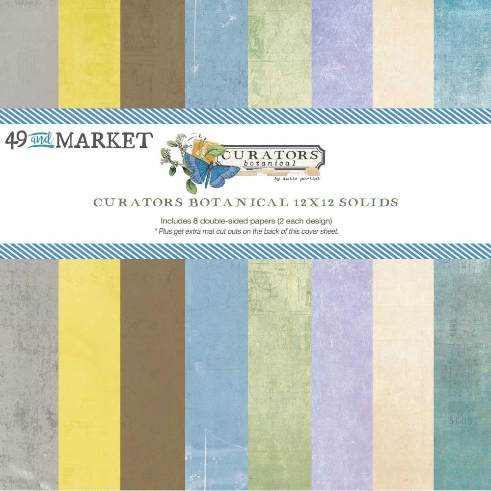 49 And Market Collection Pack 12X12 - Curators Botanical Solids - Crafty Divas