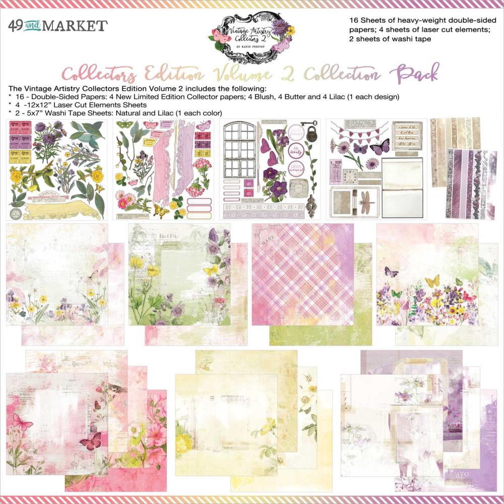 49 And Market Collection Pack 12X12 - Vintage Artistry Collectors Edition #2 - Crafty Divas
