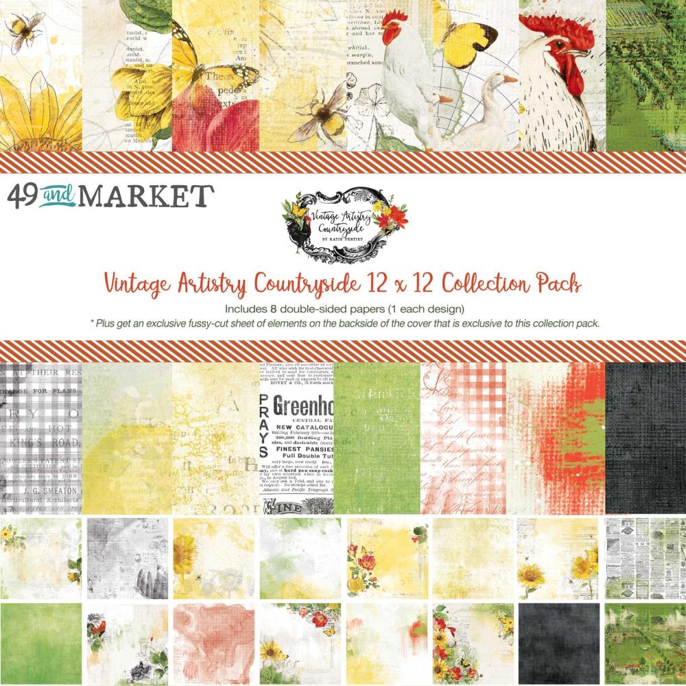 49 And Market Collection Pack 12X12 - Vintage Artistry Countryside - Crafty Divas