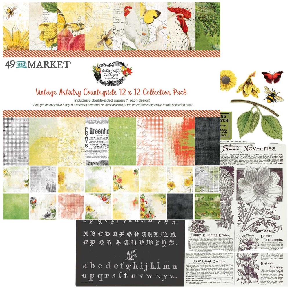 49 And Market Collection Pack 12X12 - Vintage Artistry Countryside - Crafty Divas