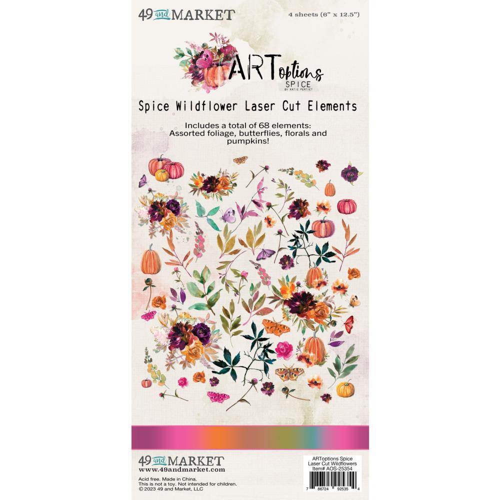 49 And Market - Laser Cut Outs - Spice Wildflowers - Crafty Divas