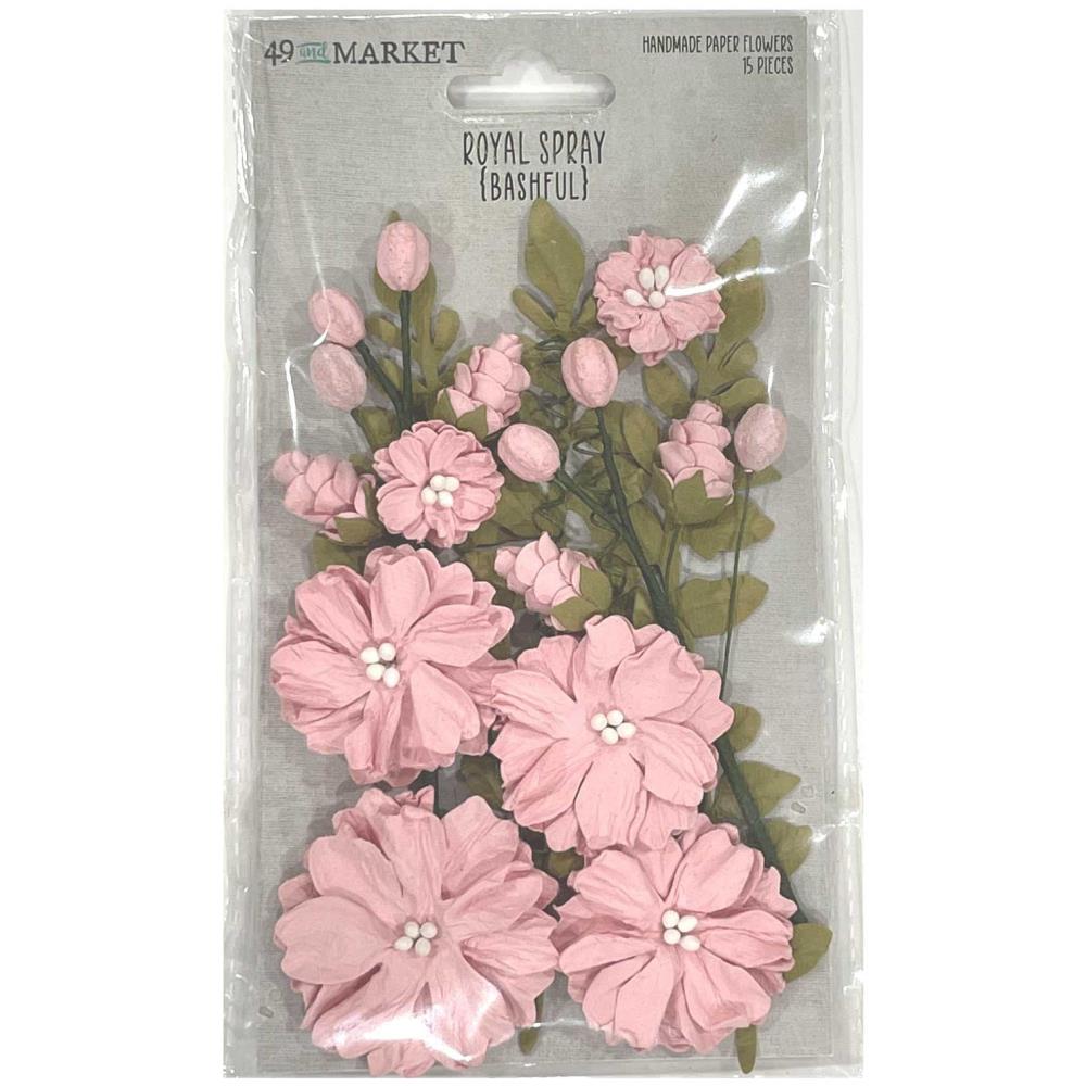 49 And Market Royal Spray Paper Flowers - Bashful - Crafty Divas