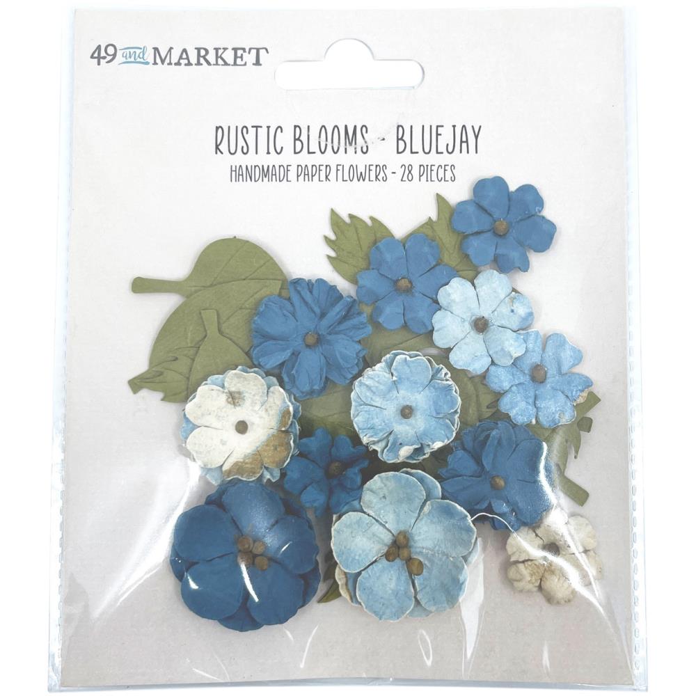 49 And Market Rustic Blooms Paper Flowers - Bluejay - Crafty Divas
