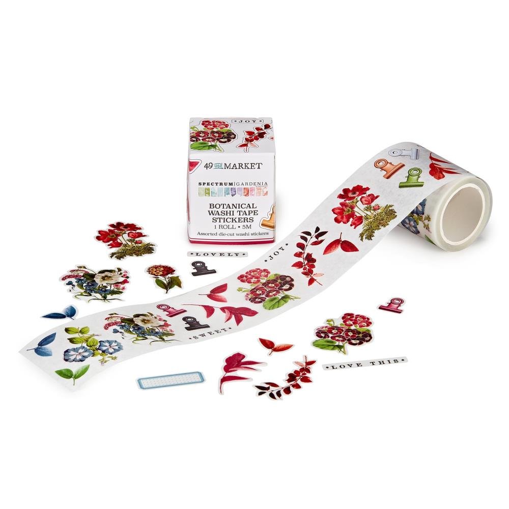 49 And Market Washi Sticker Roll - Spectrum Gardenia Botanical - Crafty Divas