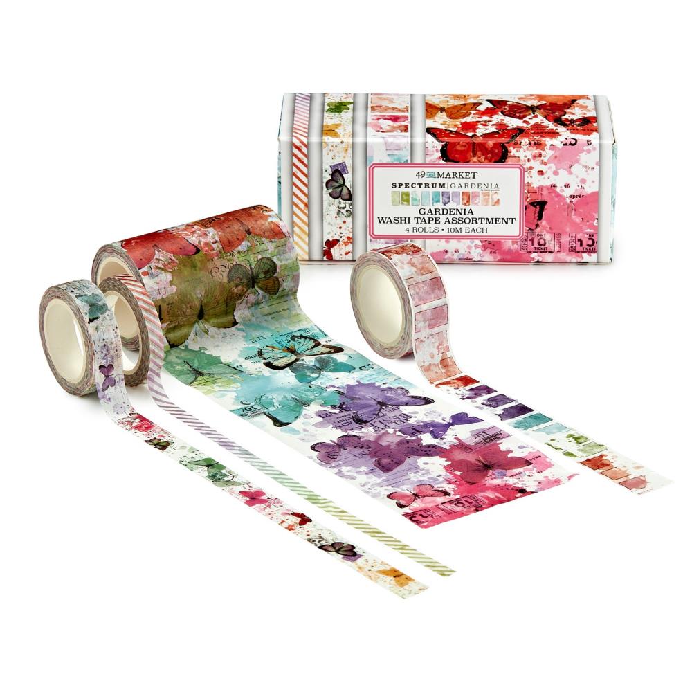49 And Market Washi Tape - Spectrum Gardenia Assortment 4 Rolls - Crafty Divas