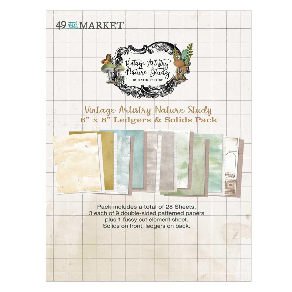 49 & Market Collection Pack 6x8 - Nature Study Ledgers & Solids - Crafty Divas