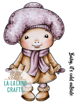 La La Land- Winter Baby Marci Rubber Stamp