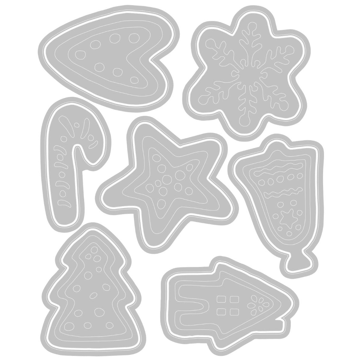 Sizzix Thinlits Dies By Tim Holtz - Christmas Cookies