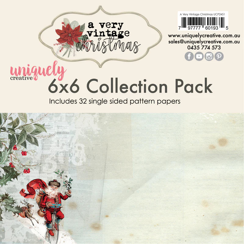 Uniquely Creative - 6x6 Collection Pack Mini - A Very Vintage Christmas