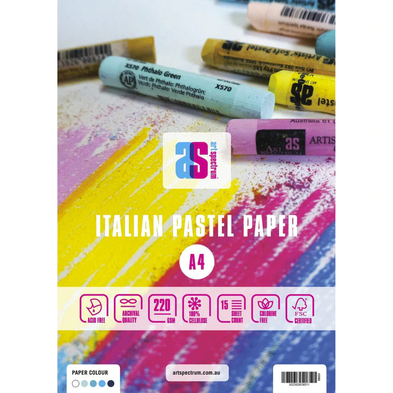 Art Spectrum Italian Pastel Pad - A4 Assorted Blue