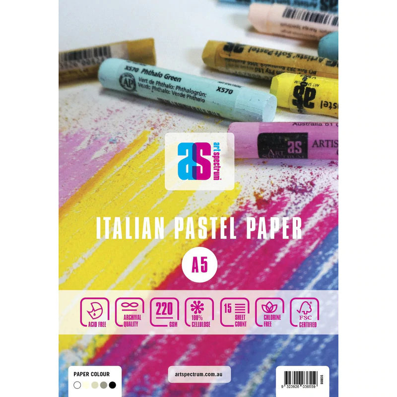 Art Spectrum Italian Pastel Pad - A4 Assorted Greys