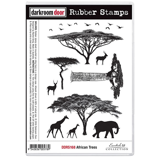 Rubber Stamp Set - African Trees