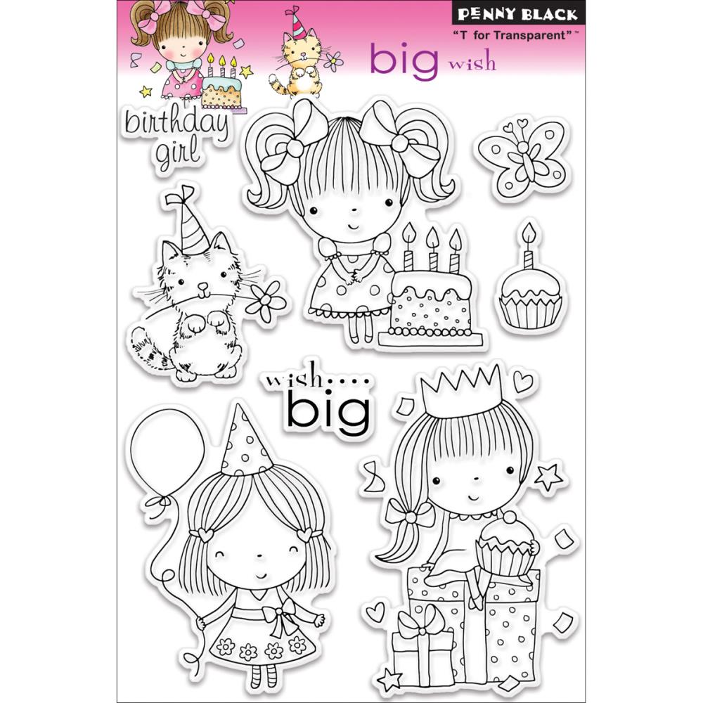 Penny Black Cling Clear Stamps- Big Wish