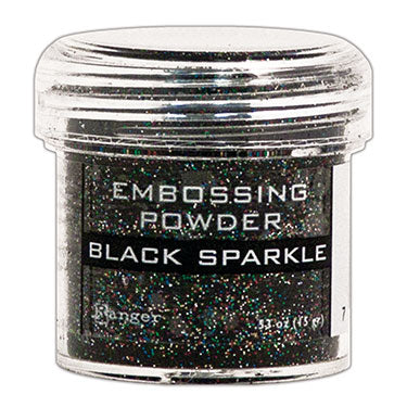 Embossing Powder - Black Sparkle
