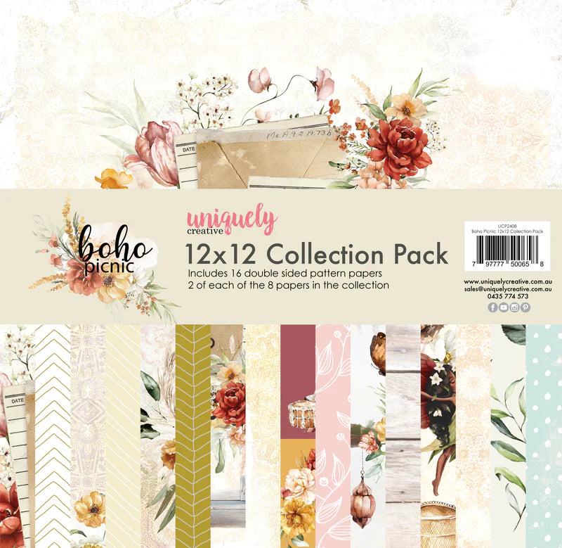 Uniquely Creative - 12x12 Collection Pack - Boho Picnic