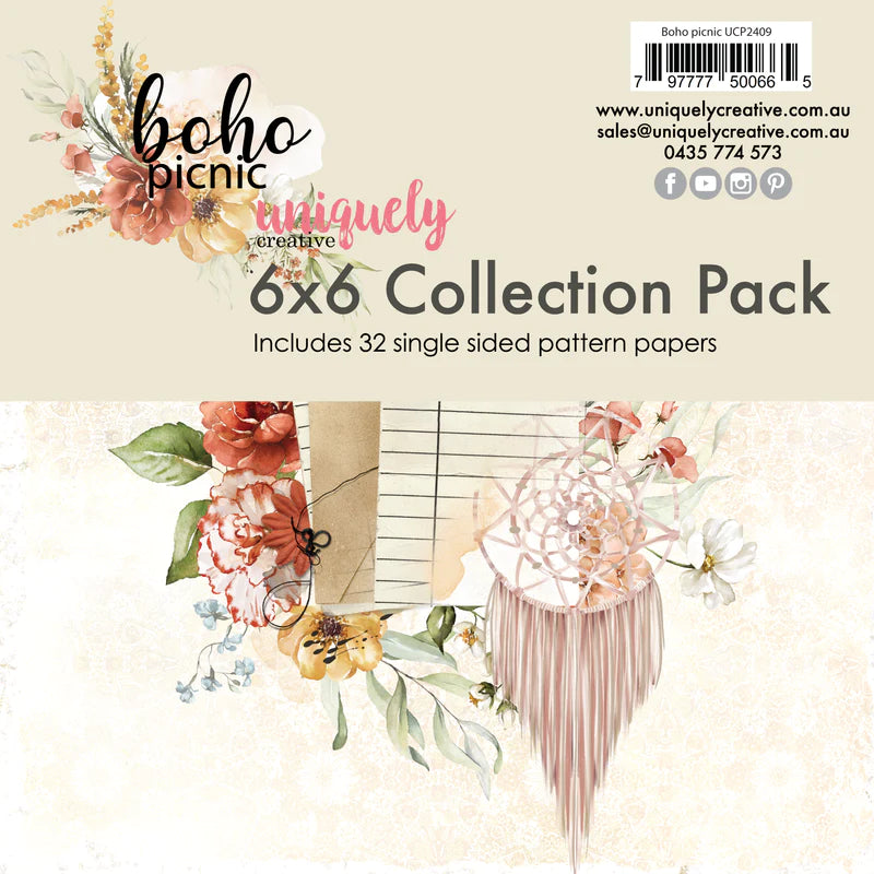 Uniquely Creative - 6X6 Collection Pack - Boho Picnic