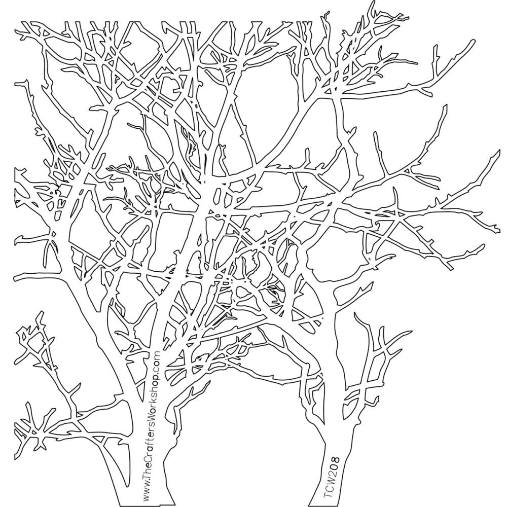 Crafter's Workshop Template 6"X6"- Branches