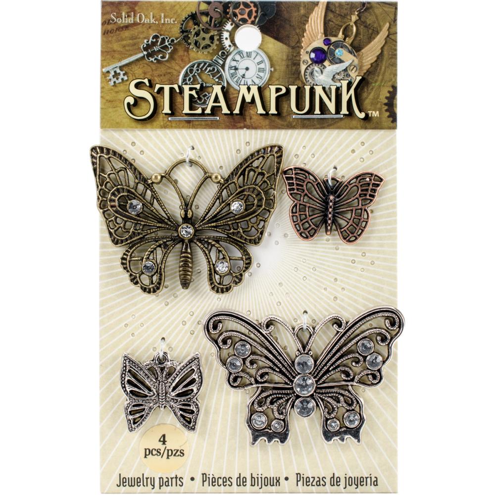 Steampunk Metal Accents - Butterflies