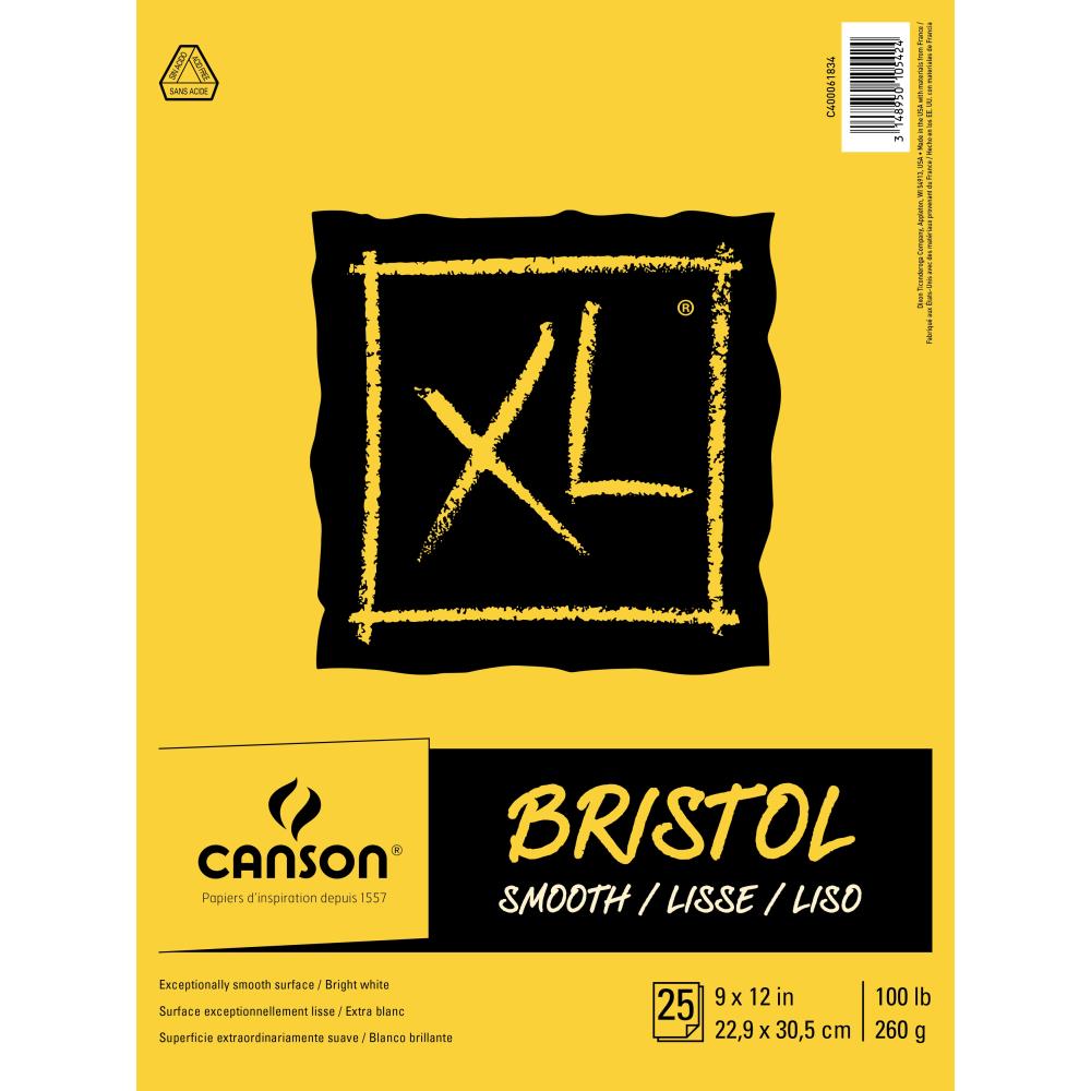 Canson XL Recycled Bristol Paper Pad 9X12