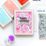 Pinkfresh Studio Cling Rubber Background Stamp - Delicate Floral Print