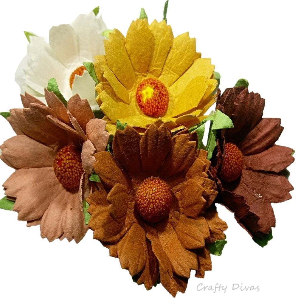 Mulberry Chrysanthemums- Shades of the Earth