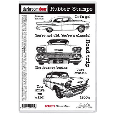 Rubber Stamp Set - Classic Cars